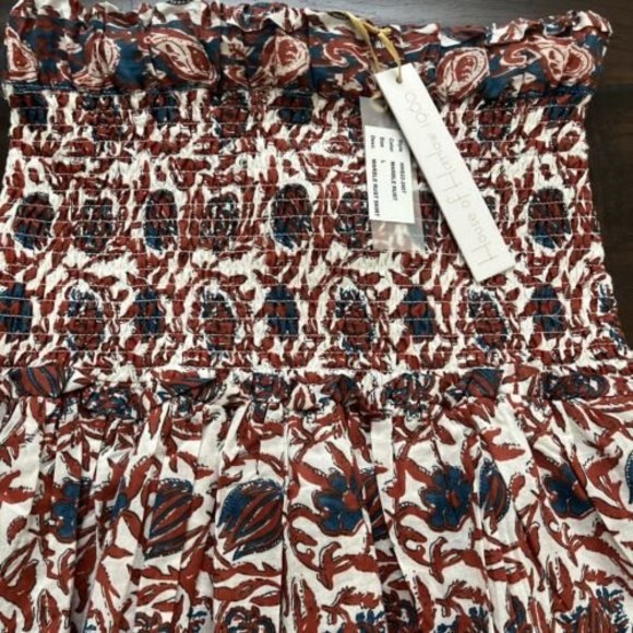 NWT House of Harlow Smocking Tiered Summer Mini Skirt Boho - Picture 5 of 11